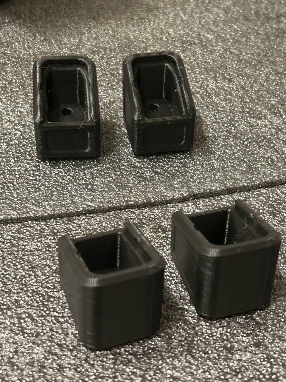 (Pack of 2) Glock Magazine Extender for OEM Mags 17/17L/19X/22/26/34/35/45 - +4rd - Image 3