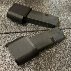(Easy Install) Glock Magazine Extender for OEM Mags 17/17L/19X/22/26/34/35/45 - +3rd